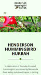 Mobile Screenshot of hendersonhummingbirdhurrah.com