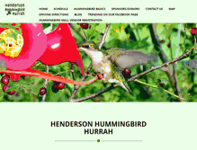Tablet Screenshot of hendersonhummingbirdhurrah.com